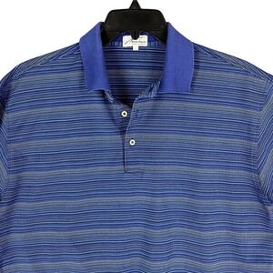 Nick Price Shirt Large Mens Golf Polo Basic Rugby Microfiber Cool Luxe Blue‎